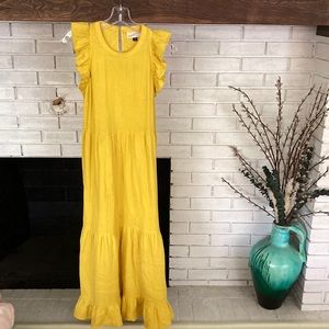 Bright yellow summer dress